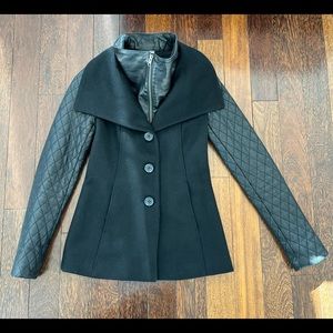Soïa & Kyo wool and leather coat